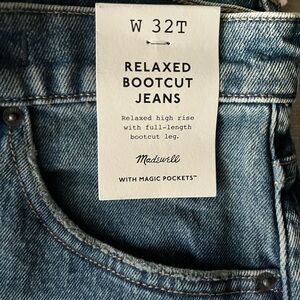 Madewell Blue Denim Bootcut Jeans